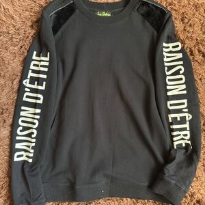 Sam Edelman Black Sweater with Green Label